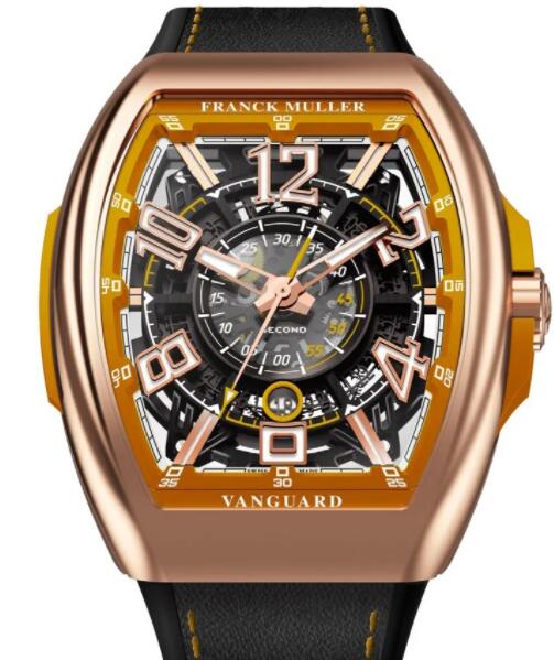 Franck Muller Vanguard Racing Skeleton Replica Watch V 45 SC DT SQT RCG (OR) 5N